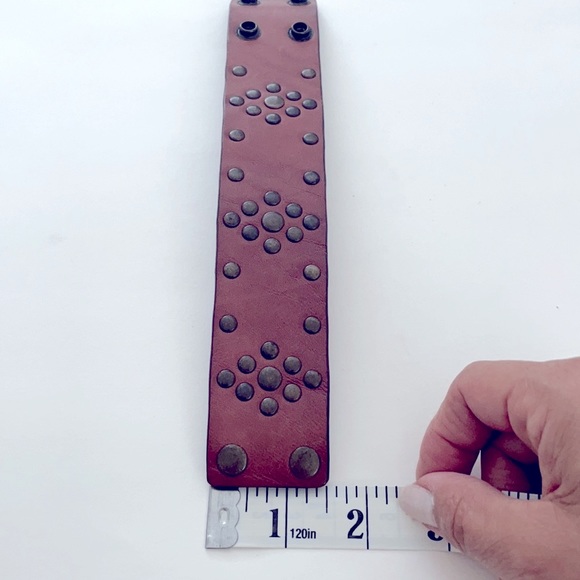 Boho Leather Cuff - Picture 6 of 6